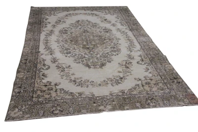 Vintage vloerkleed beige nr.12854 292cm x 185cm 