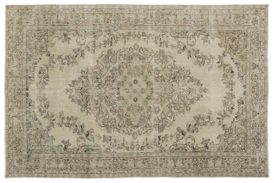 Vintage vloerkleed beige 15087 293cm x 192cm