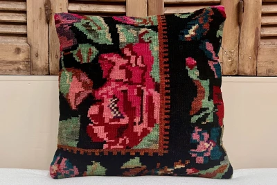 rozenkelim kussen nr.18112 50cm x 50cm incl binnenkussen 