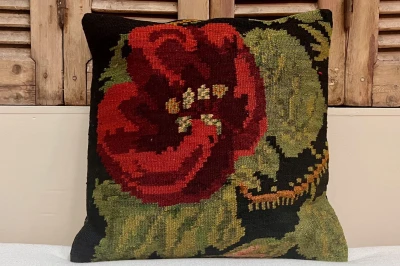 rozenkelim kussen nr.18117 50cm x 50cm incl binnenkussen 