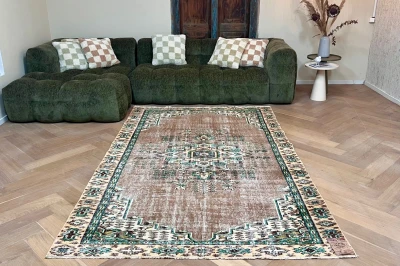 Vintage vloerkleed 27179 270cm x 163cm
