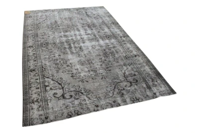 Vintage vloerkleed grijs 27553 262cm x 177cm