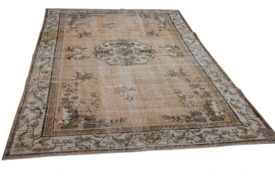 Vintage vloerkleed oranje nr.34611 312cm x 201cm  