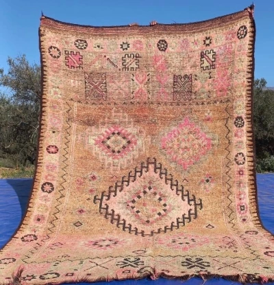 VERKOCHT berber vloerkleed 21073 280cm x187cm leverbaar half juli 2025