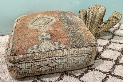 Marokkaanse Poef 60cm x 60cm x 25cm nr: 44096