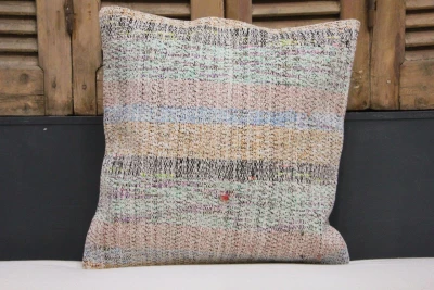 Kussen uit Turkije 50cm x 50cm incl binnenkussen katoenen achterkant (beige) Nr.51635