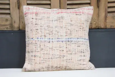 Kussen uit Turkije 50cm x 50cm incl binnenkussen katoenen achterkant (beige) Nr.51636