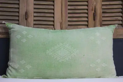 Sabra Kussen uit Marokko groen 100cm x 50cm incl vulling nr. 58141