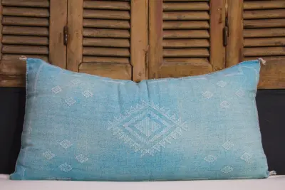 Sabra Kussen uit Marokko blauw 100cm x 50cm incl vulling nr. 58160