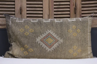 Kussen uit Marokko bruin 100cm x 50cm incl vulling nr.66009