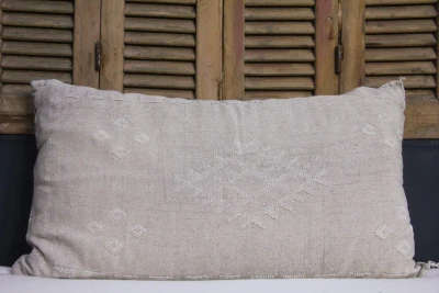Sabra Kussen uit Marokko grijs 100cm x 50cm incl vulling nr. 80228