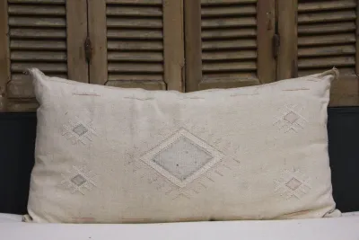 Sabra Kussen uit Marokko beige 100cm x 50cm incl vulling nr. 91200