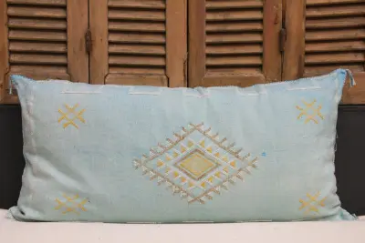 Sabra Kussen uit Marokko blauw 100cm x 50cm incl vulling nr. 91232