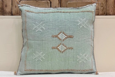 Sabra Kussen uit Marokko groen 45cm x 45cm incl vulling nr.94066