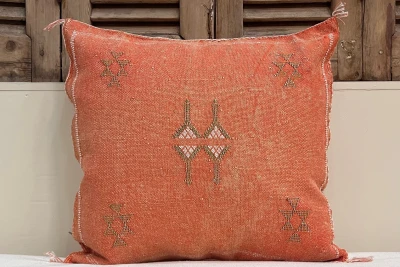 Sabra Kussen uit Marokko oranje 45cm x 45cm incl vulling nr.95104