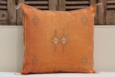 Sabra Kussen uit Marokko oranje 45cm x 45cm incl vulling nr.95107