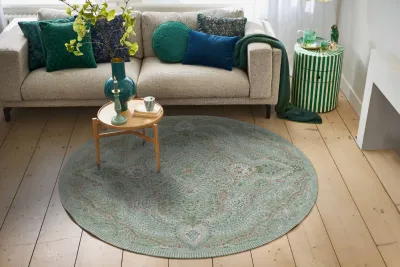 Sale Showroom model Vintage look vloerkleed 160cm rond