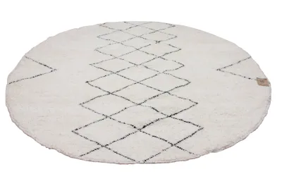 Rond beni ouarain vloerkleed nr.14803 235cm doorsnee