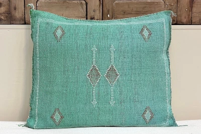 Sabra Kussen uit Marokko groen 45cm x 45cm incl vulling nr.64131