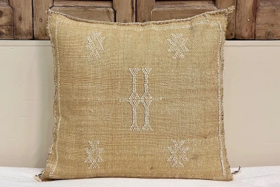 Sabra Kussen uit Marokko bruin 45cm x 45cm incl vulling nr.64166