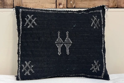 Sabra Kussen Marokko zwart  45cm x 45cm incl vulling nr.64176