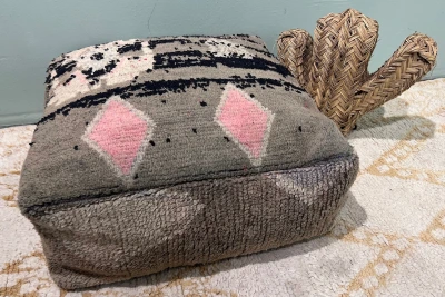 Marokkaanse Poef nr.94013 60cm x 60cm x 25cm incl. vulling