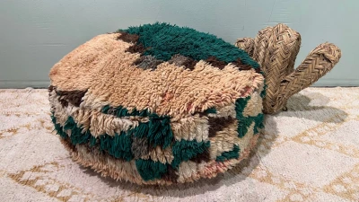 Ronde Marokkaanse Poef 65cm x 25cm nr: 94027 incl. vulling