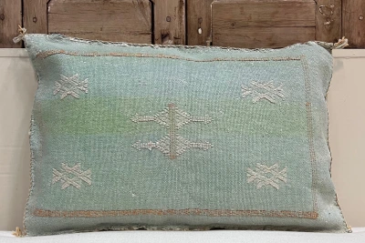 Sabra Kussen uit Marokko groen 60cm x 40cm incl vulling nr.61241