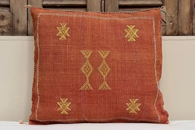Sabra Kussen uit Marokko oranje 45cm x 45cm incl vulling nr.94129