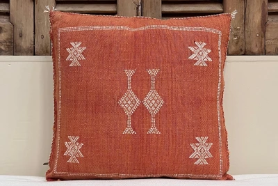 Sabra Kussen uit Marokko oranje 45cm x 45cm incl vulling nr.94130