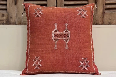 Sabra Kussen uit Marokko oranje / rood 45cm x 45cm incl vulling nr.94160
