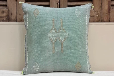 Sabra Kussen uit Marokko groen 45cm x 45cm incl vulling nr.94163