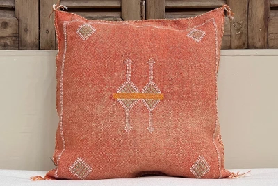 Sabra Kussen uit Marokko oranje 45cm x 45cm incl vulling nr.95112