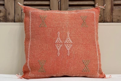 Sabra Kussen uit Marokko oranje 45cm x 45cm incl vulling nr.95145