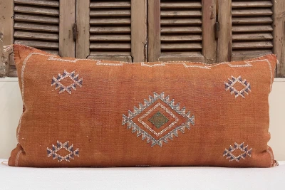 Sabra Kussen uit Marokko oranje 100cm x 50cm incl vulling nr.63053