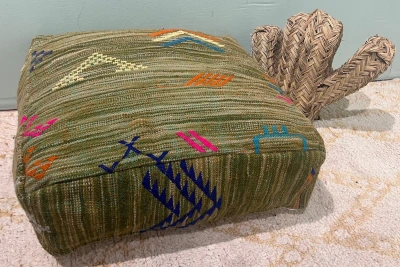 Marokkaanse Poef nr.86223 60cm x 60cm x 25cm incl. vulling