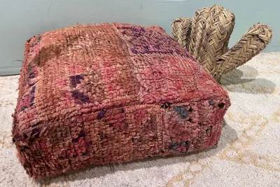 Moroccan Pouf No. 47024 60cm x 60cm x 25cm including filling