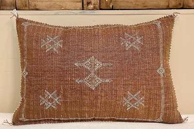 Sabra Kussen uit Marokko bruin 60cm x 40cm incl vulling nr.93334