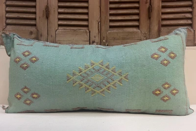 Sabra Kussen uit Marokko Groen 100cm x 50cm incl vulling nr.63020
