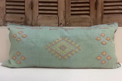 Sabra Kussen uit Marokko Groen 100cm x 50cm incl vulling nr.63022