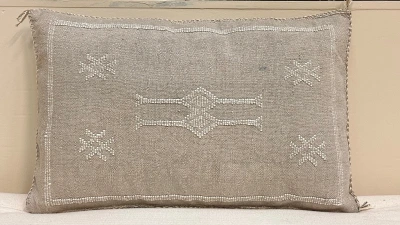 Sabra Kussen uit Marokko grijs 60cm x 40cm incl vulling nr.93356