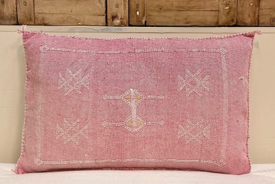 Sabra Kussen uit Marokko roze 60cm x 40cm incl vulling nr.93364