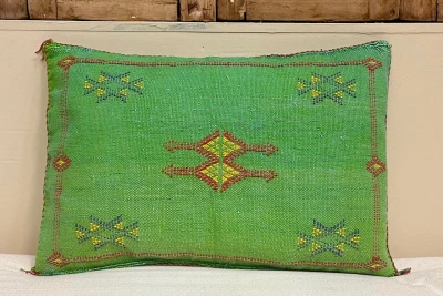 Sabra Kussen uit Marokko groen 60cm x 40cm incl vulling nr.93376