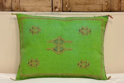 Sabra Kussen uit Marokko groen 60cm x 40cm incl vulling nr.93378