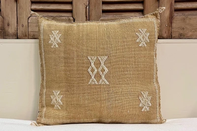 Sabra Kussen uit Marokko bruin 45cm x 45cm incl vulling nr.64031