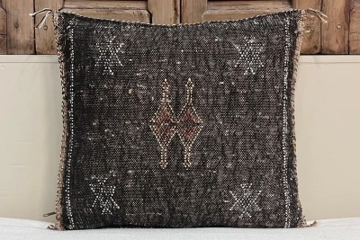 Sabra Kussen uit Marokko bruin 45cm x 45cm incl vulling nr.64034