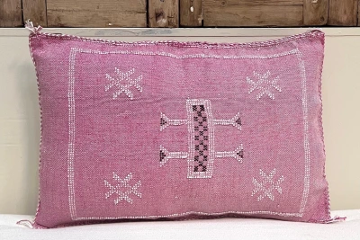 Sabra Kussen uit Marokko roze 60cm x 40cm incl vulling nr.93268