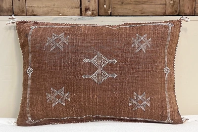 Sabra Kussen uit Marokko bruin 60cm x 40cm incl vulling nr.93273