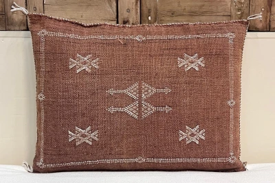 Sabra Kussen uit Marokko bruin 60cm x 40cm incl vulling nr.93285