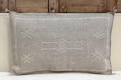 Sabra Kussen uit Marokko grijs 60cm x 40cm incl vulling nr.93292